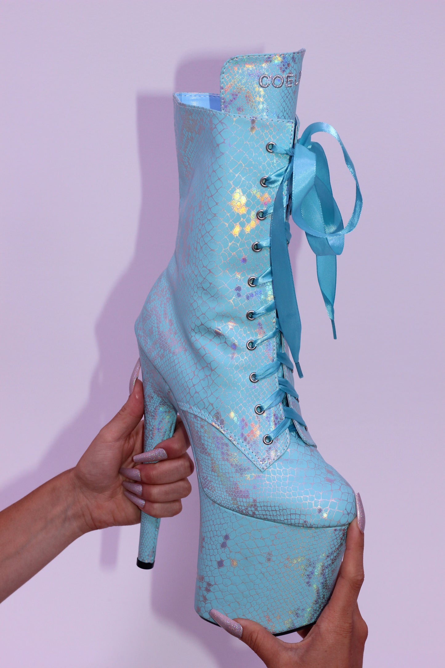 Venom Ribbon Laces - Pink, Blue & Champagne
